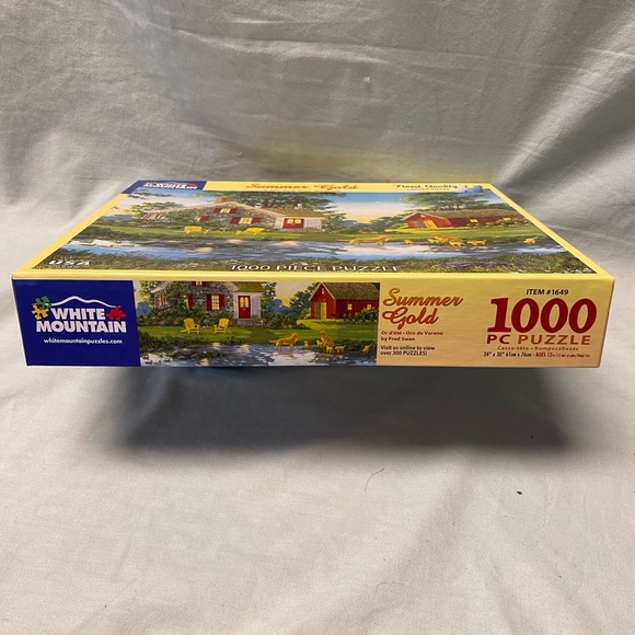 White Mountain 1000 Piece Puzzle- Summer Gold - Picture 4 of 5